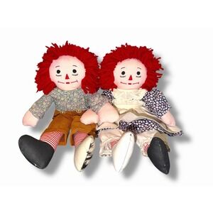 Vintage Raggedy Ann and Andy Dolls Set - Like New EUC Gift Birthday Collector's